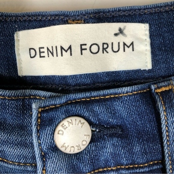 Aritzia Denim Forum The Nico Mid Rise Skinny Crop Jeans Released Hem 27 - Picture 5 of 11